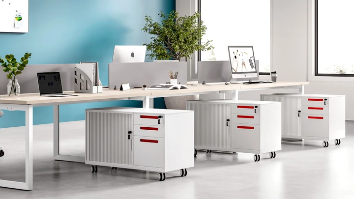 Lockable Steel Mobile Pedestal Cabinet for Office Desk