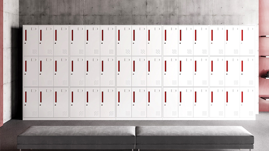 YS-Nine-Door Locker Room