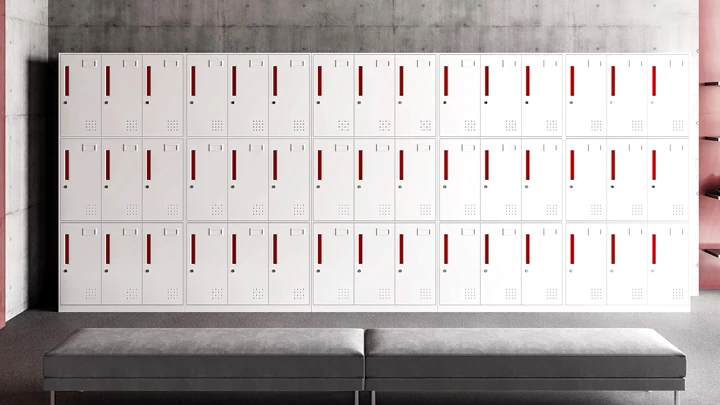 YS-Nine-Door Locker Room