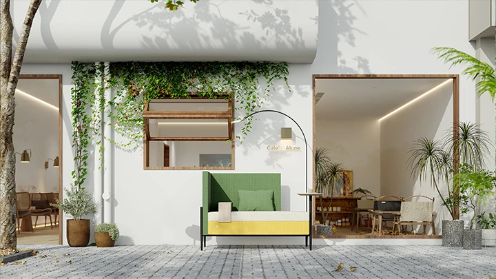 Modern High Back Acoustic Modular Lounge Sofa Booth