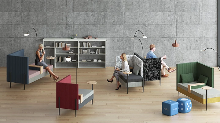 Modern High Back Acoustic Modular Lounge Sofa Booth