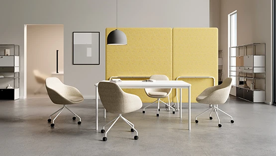 Modern Bucket Fabric Lounge Chair with Multiple Bases