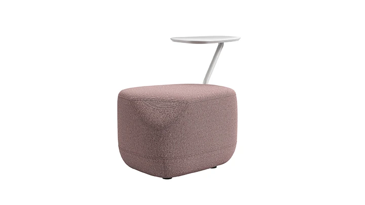 Modern Ottoman with Writing Tablet